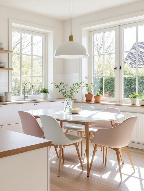 calm and functional Scandinavian kitchen design