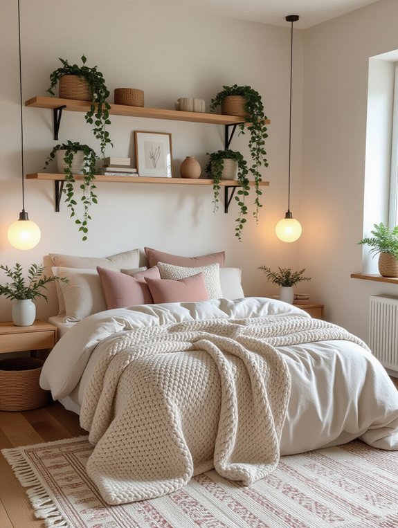 stylish space saving floating shelves