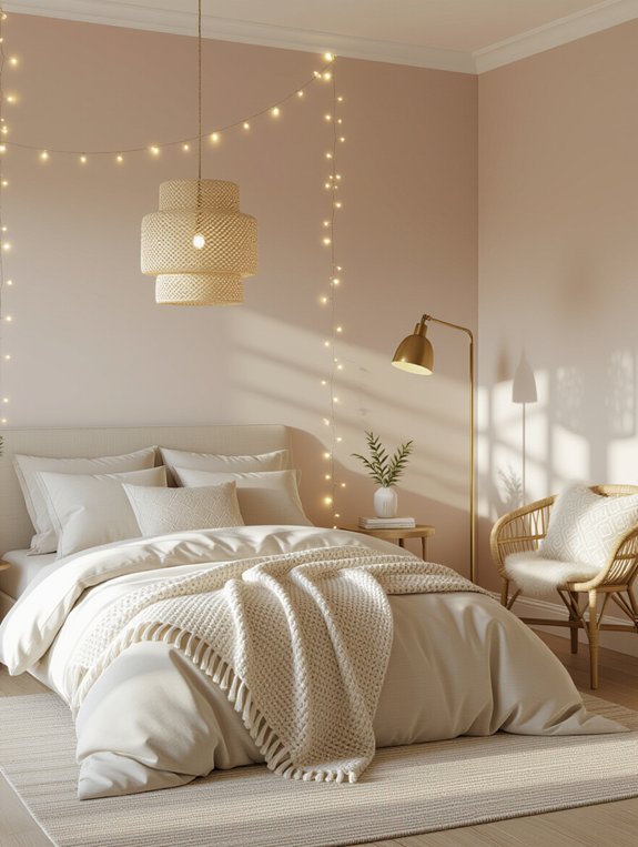 layered lighting enhances coziness