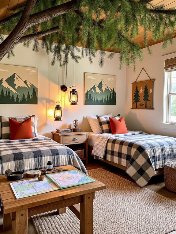 camping themed children s room