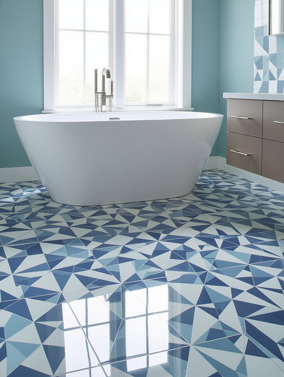 large format bathroom tiles