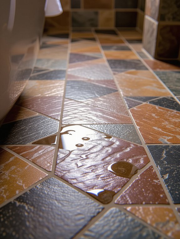 rustic slate bathroom flooring