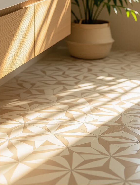 minimalist neutral bathroom tiles