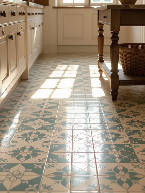 vintage tile kitchen design