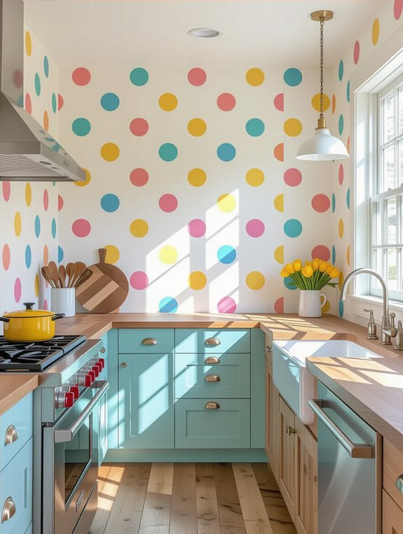 playful polka dot decor