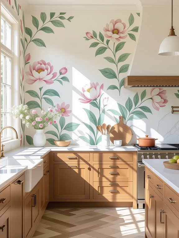 creative watercolor kitchen decor