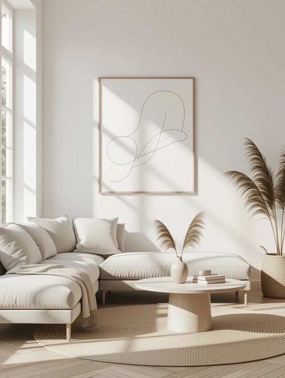 sleek minimalist artwork expression