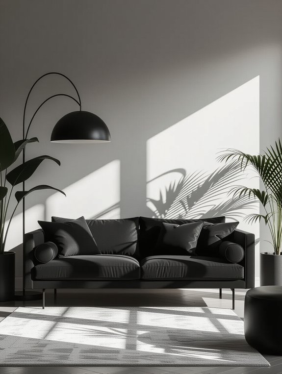 elegant monochrome silhouette art