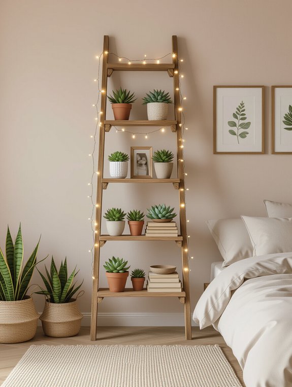 decorative ladder display ideas