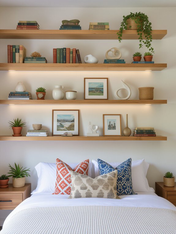 themed shelves for personal expression