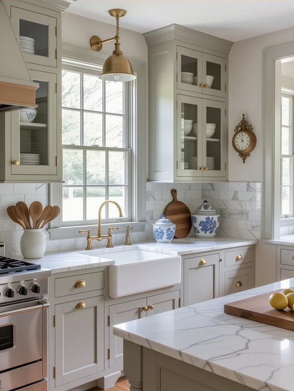 vintage charm through cabinetry