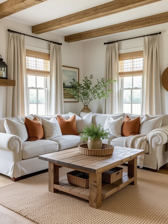 cozy rustic farmhouse living