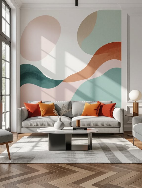 bold gray sofa statement