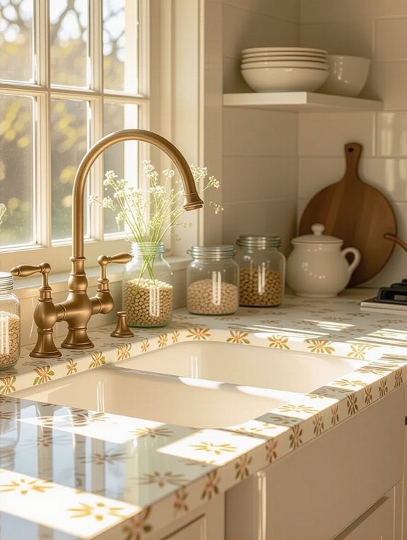 vintage laminate kitchen countertop