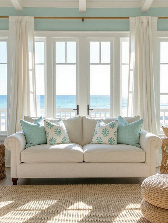 coastal living room decor
