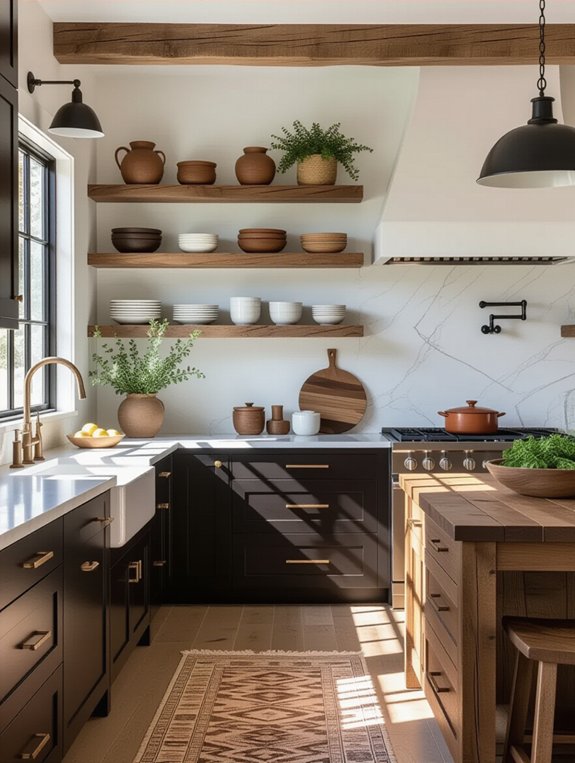 rustic kitchen with reclaimed wood