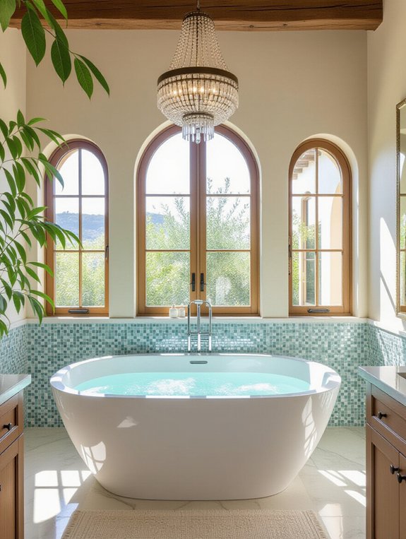 luxurious freestanding bathtub