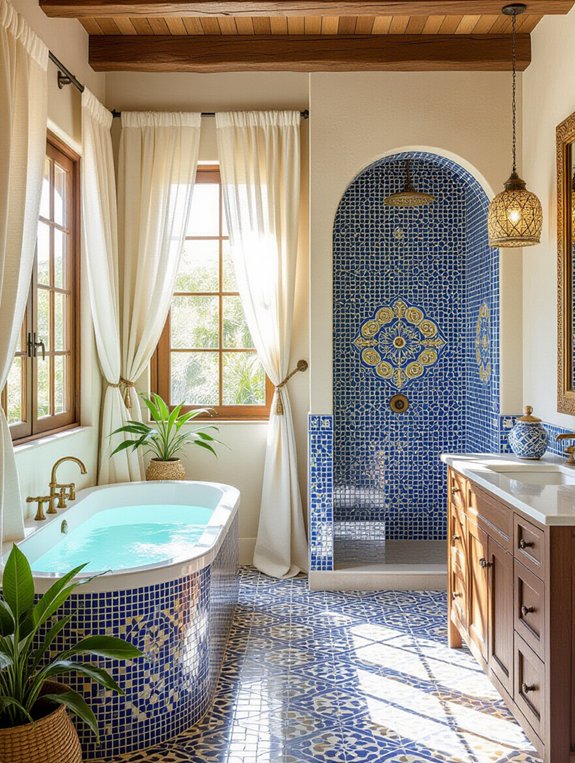 colorful handcrafted mosaic accents