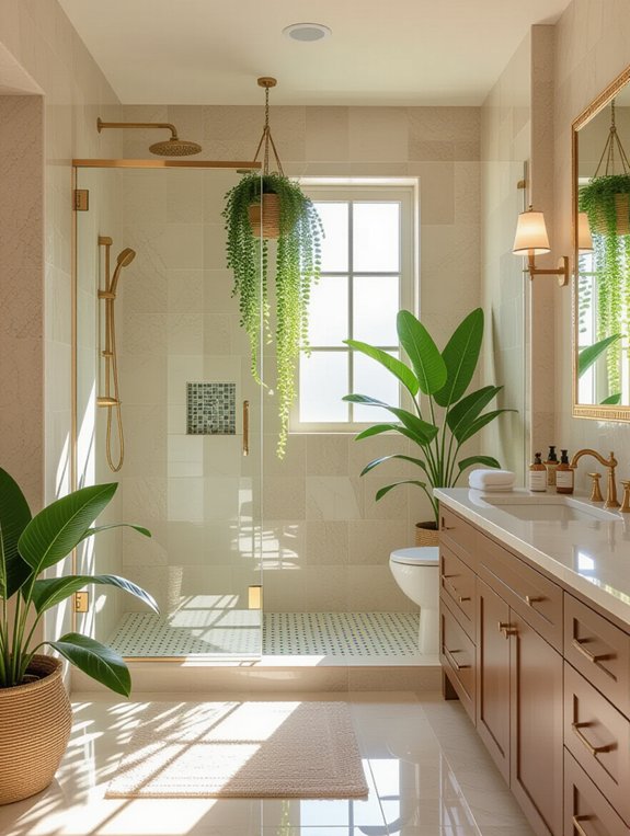 modern glass shower enclosure