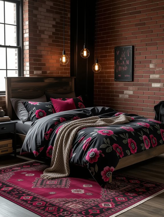 grunge inspired layered bedding styles