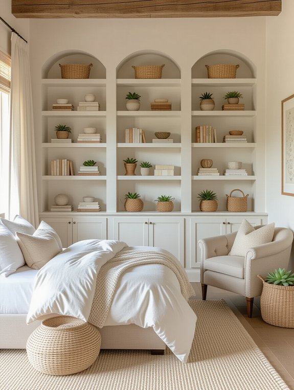 stylish and functional shelving