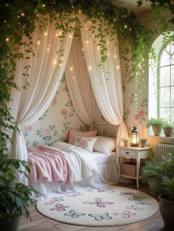 garden inspired bedroom