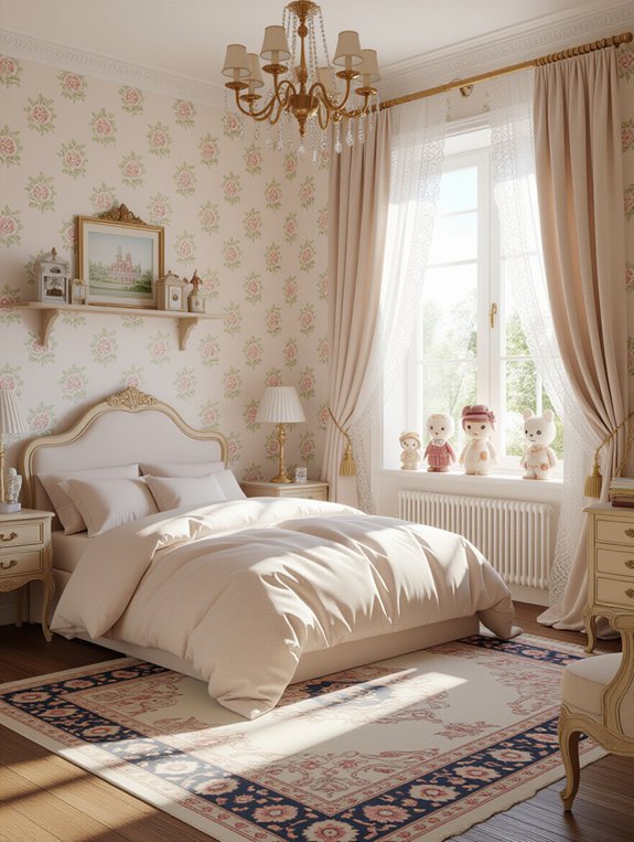 vintage modern bedroom