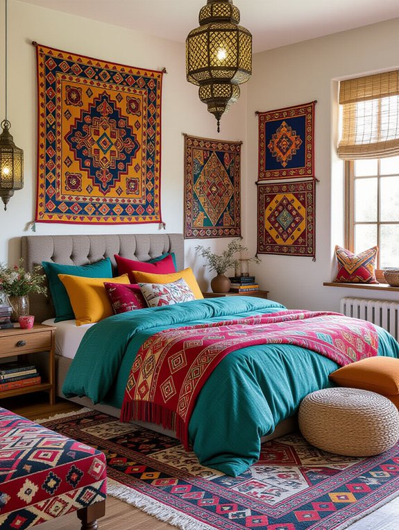 global inspired bedroom