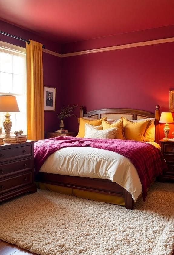 select vibrant warm hues