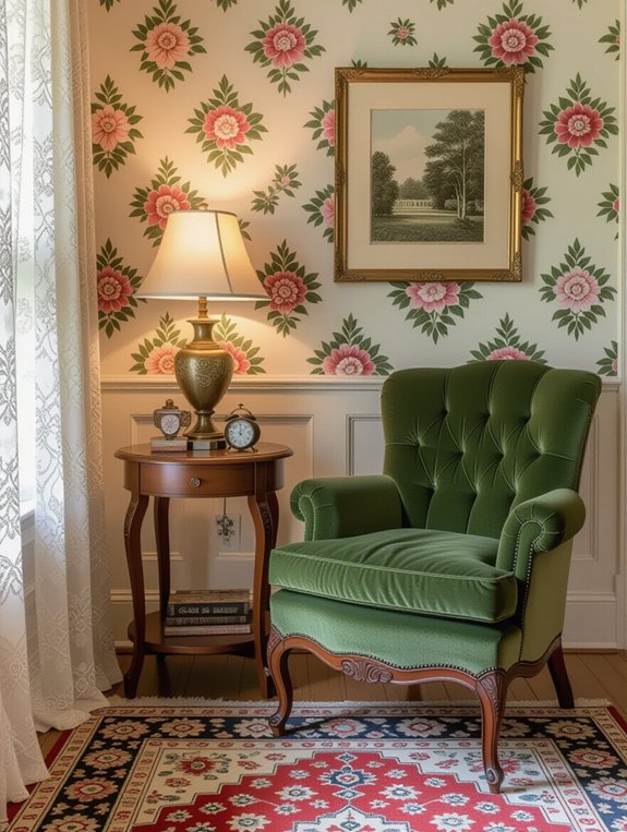 warm vintage decor accents