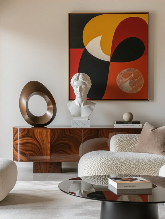 modern and organic sculptural decor