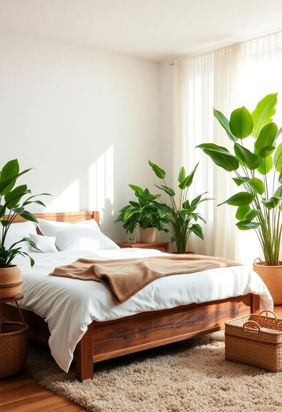 natural elements in bedroom decor