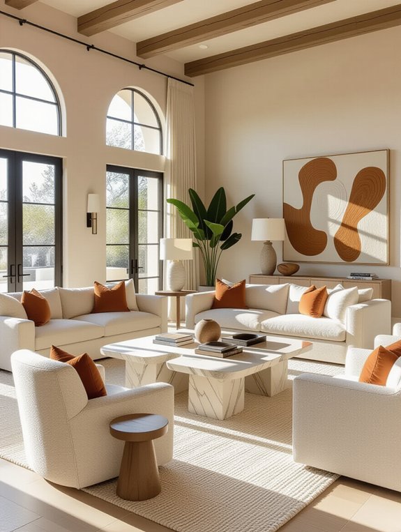 statement furniture enhances beige