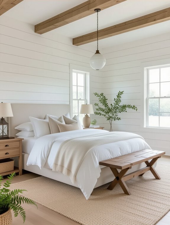modern farmhouse bedroom design