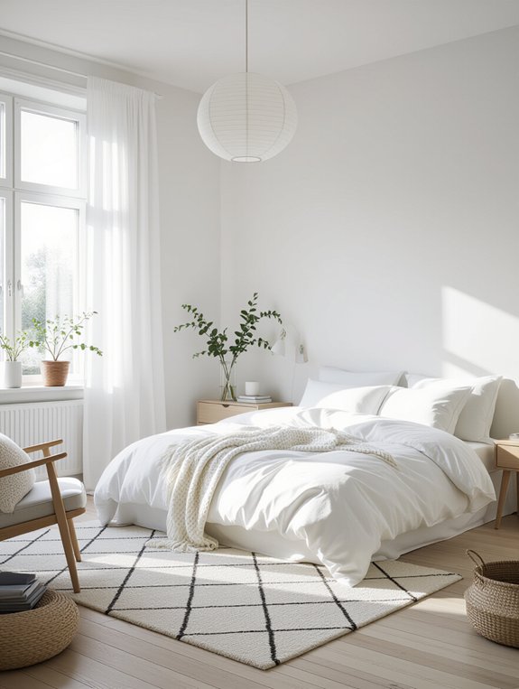 serene scandinavian minimalist design