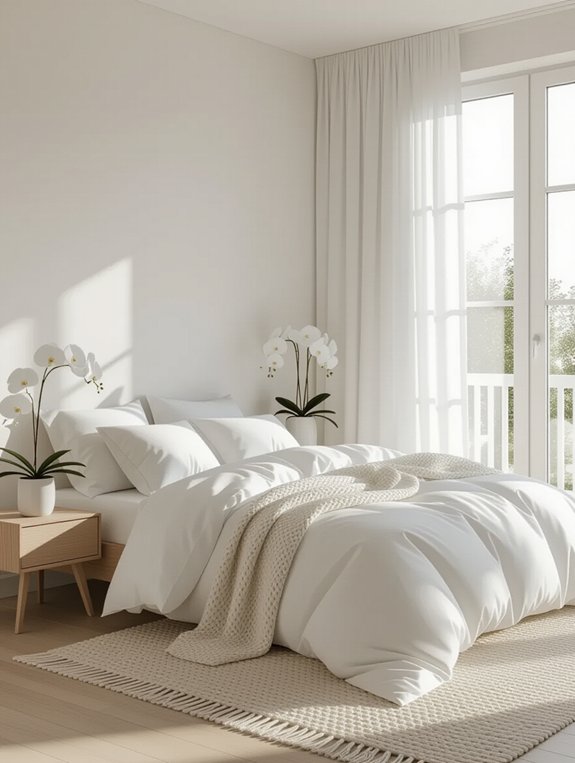 tranquil white bedroom oasis