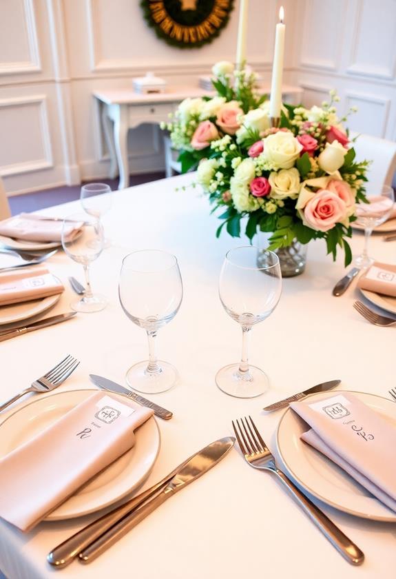 customized dining table decor