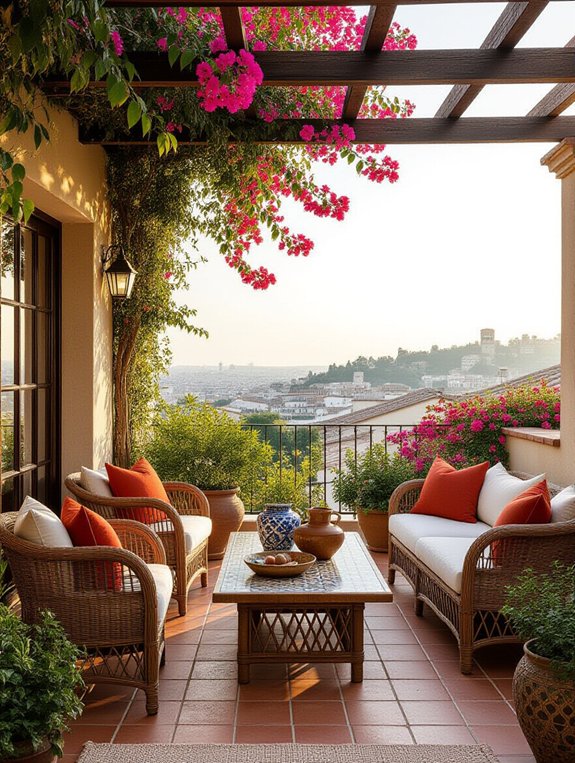 mediterranean rooftop oasis