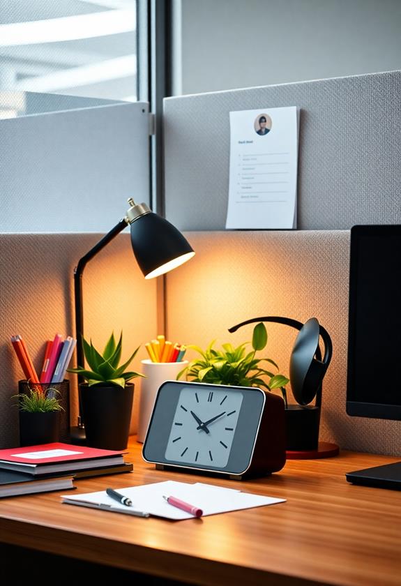 add a desk clock