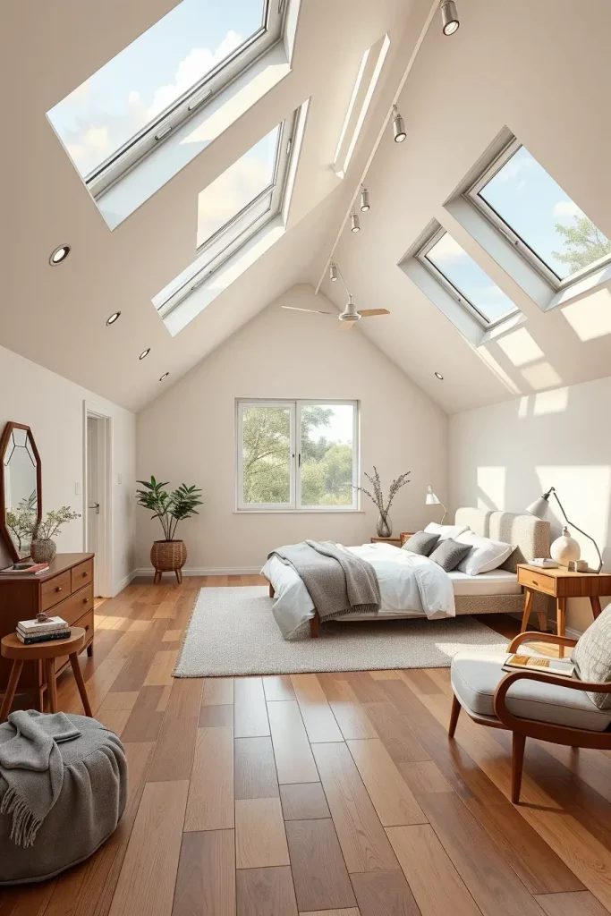 Skylight in Attic Bedroom