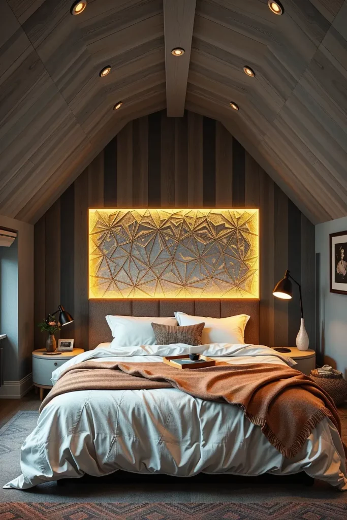 Accent Wall in Attic Bedroom