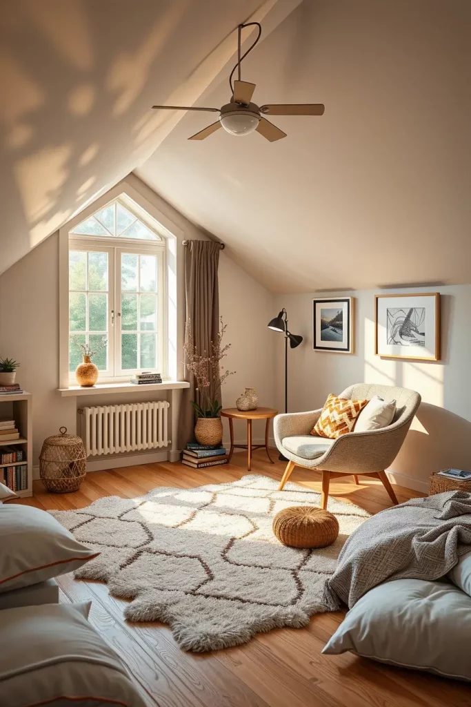 Reading Nook in Attic Bedroom