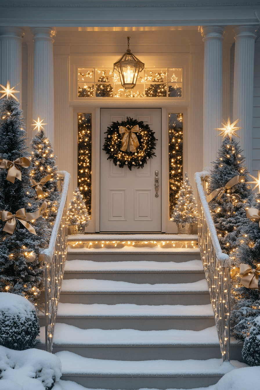 Elegant Christmas Porch Design