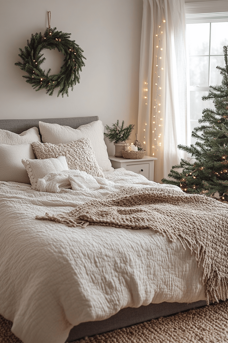 Minimalist Holiday Bedroom