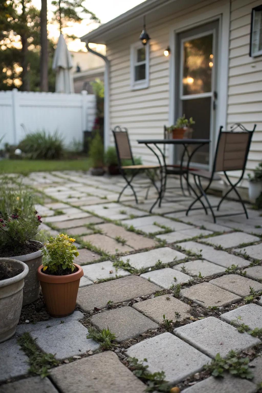 Creative concrete molds for custom patio pavers.