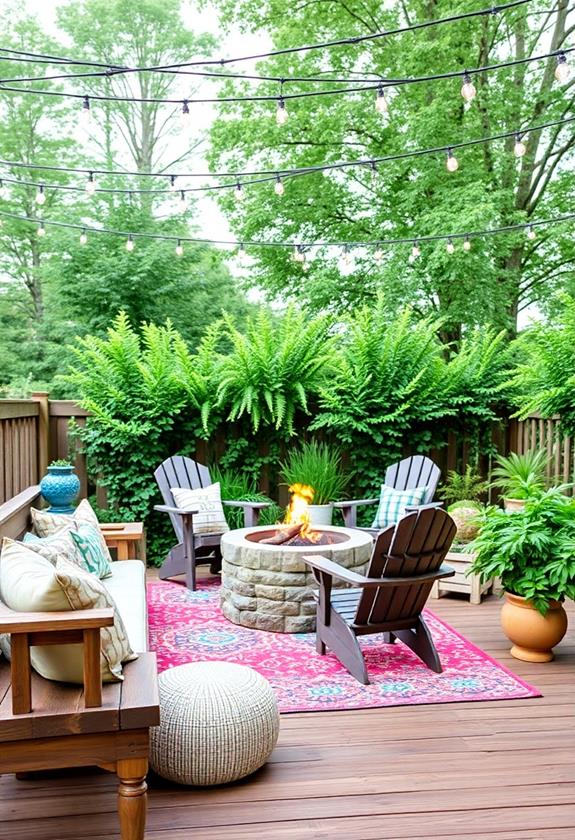 inviting al fresco lounge