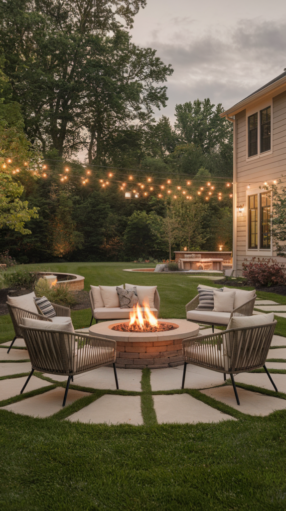 Cozy corner patio design