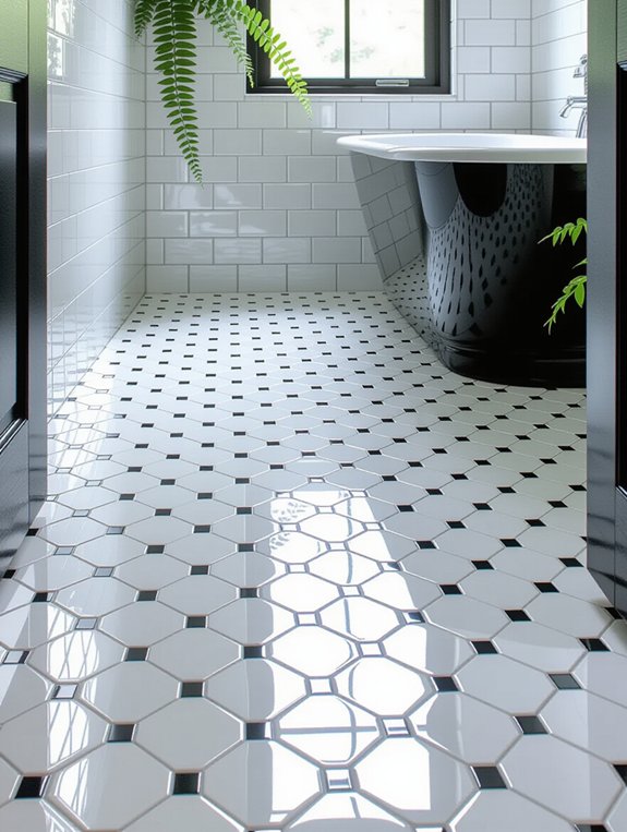 classic subway tile bathroom design