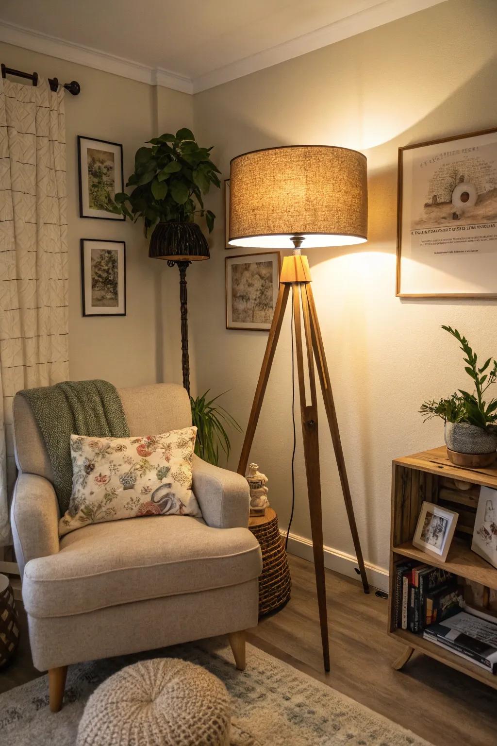 Floor lamps bring light and sophistication to any corner.