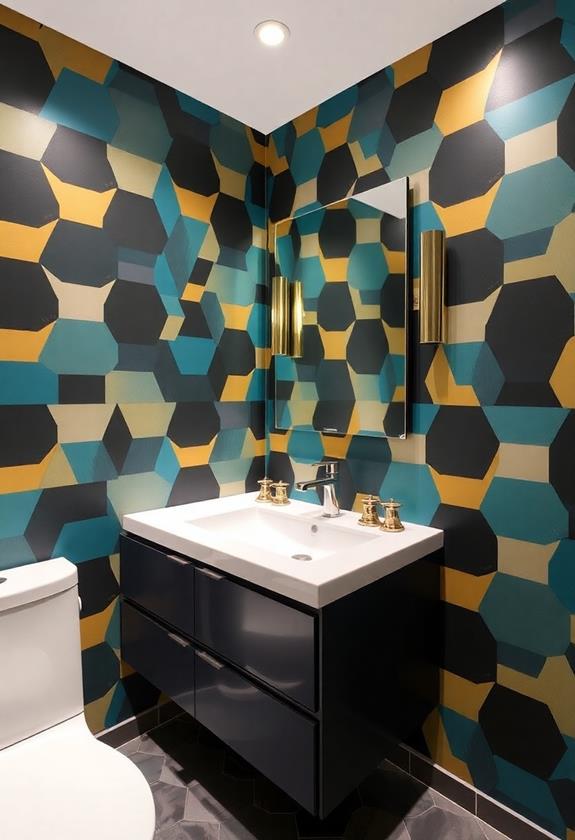 vibrant patterned wall decor